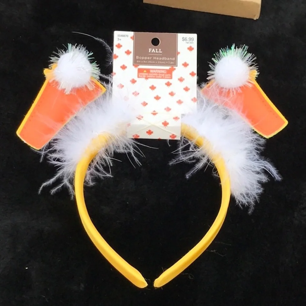 NWT 3 Fall Hair Accessories Bopper Headband Little Wishes Hair Bow & Hair Clip